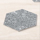 Silver Stone Gary Gold Marble Paarse Glitter Kartonnen Onderzetters (Schuin)