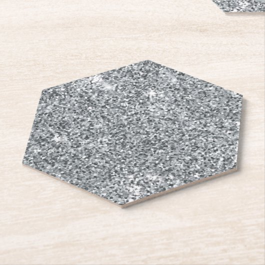 Silver Stone Gary Gold Marble Paarse Glitter Kartonnen Onderzetters (Schuin)