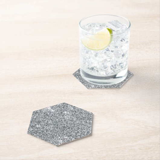 Silver Stone Gary Gold Marble Paarse Glitter Kartonnen Onderzetters (Insitu)