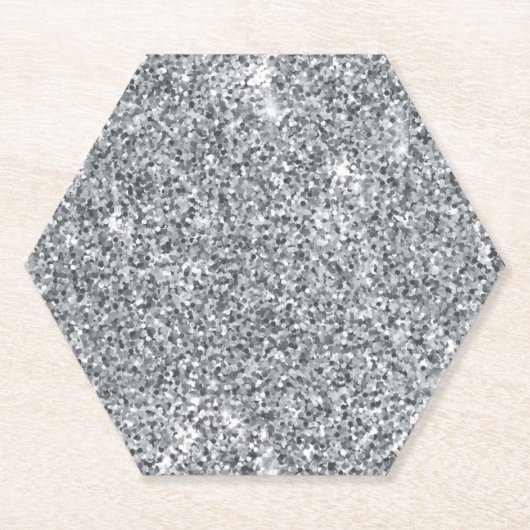 Silver Stone Gary Gold Marble Paarse Glitter Kartonnen Onderzetters (Voorkant)