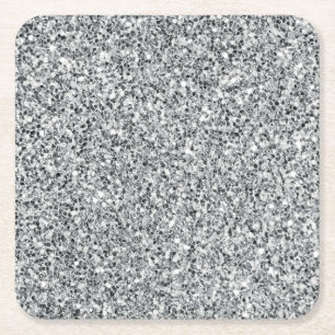 Silver Stone Gary Gold Marble Paarse Glitter Kartonnen Onderzetters