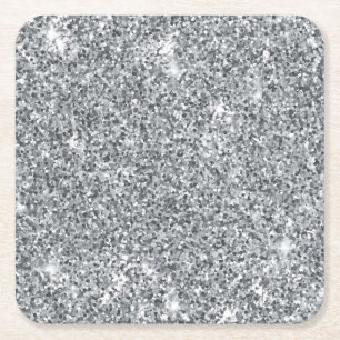 Silver Stone Gary Gold Marble Paarse Glitter Kartonnen Onderzetters