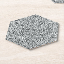 Silver Stone Gary Gold Marble Paarse Glitter Kartonnen Onderzetters