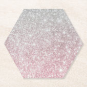 Silver Stone Gary Gold Marble Paarse Glitter Kartonnen Onderzetters (Voorkant)