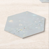 Silver Stone Gary Gold Marble Paarse Glitter Kartonnen Onderzetters (Schuin)