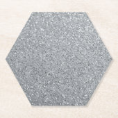 Silver Stone Gary Gold Marble Paarse Glitter Kartonnen Onderzetters (Voorkant)