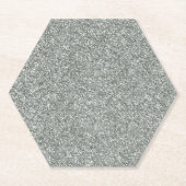 Silver Stone Gary Gold Marble Paarse Glitter Kartonnen Onderzetters (Voorkant)