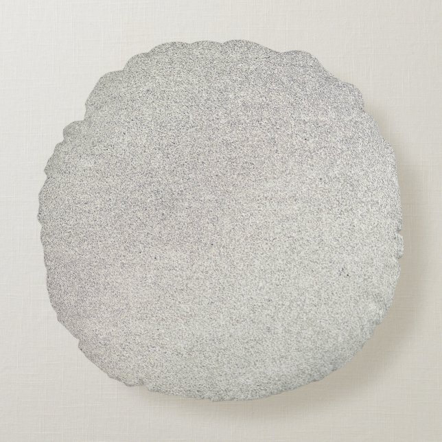 Silver Stone Gary Gold Marble Paarse Glitter Rond Kussen (Voorkant)