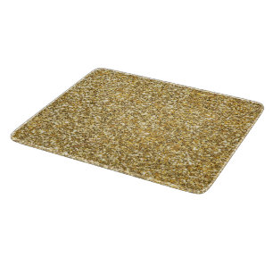 Silver Stone Gary Gold Marble Paarse Glitter Snijplank
