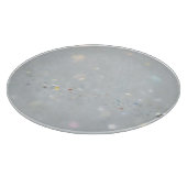 Silver Stone Gary Gold Marble Paarse Glitter Snijplank (Hoek)