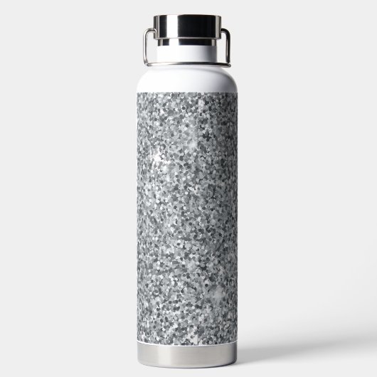 Silver Stone Gary Gold Marble Paarse Glitter Waterfles (Achterkant)