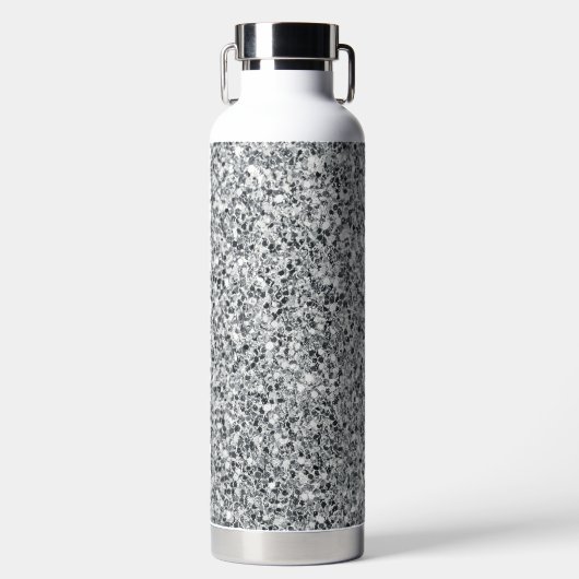 Silver Stone Gary Gold Marble Paarse Glitter Waterfles (Voorkant)