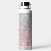 Silver Stone Gary Gold Marble Paarse Glitter Waterfles (Achterkant)