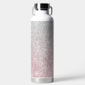 Silver Stone Gary Gold Marble Paarse Glitter Waterfles (Voorkant)
