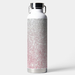 Silver Stone Gary Gold Marble Paarse Glitter Waterfles