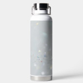 Silver Stone Gary Gold Marble Paarse Glitter Waterfles (Achterkant)