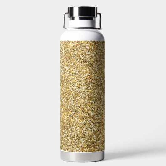 Silver Stone Gary Gold Marble Paarse Glitter Waterfles (Achterkant)