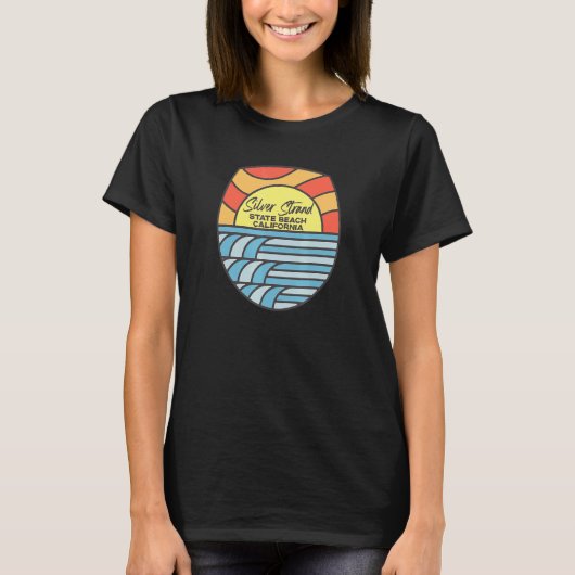 Silver Strand State Beach California Ca Beach Sun T-shirt (Voorkant)