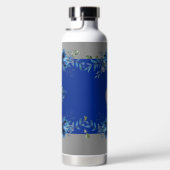 Silver Stream: Cobalt Blue Thermosfles Waterfles (Rechts)