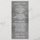 Silver String Lights Trouwprogramma's Programmakaart (Achterkant)