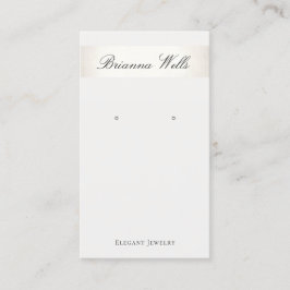 Silver Stripe Elegant Display Visitekaartje