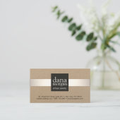 Silver Stripe Jewelry Designer Visitekaartje (Staand voorkant)