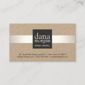 Silver Stripe Jewelry Designer Visitekaartje (Voorkant)