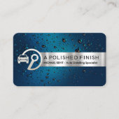 Silver Stripe op Crystal Blue Waters - Details Visitekaartje (Voorkant)
