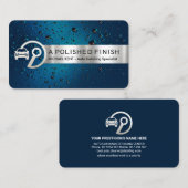 Silver Stripe op Crystal Blue Waters - Details Visitekaartje (Voorkant / Achterkant)