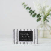 Silver Stripe Visitekaartje (Staand voorkant)