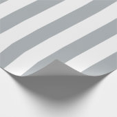 Silver Stripes (2e kleur toevoegen) Cadeaupapier (Hoek)