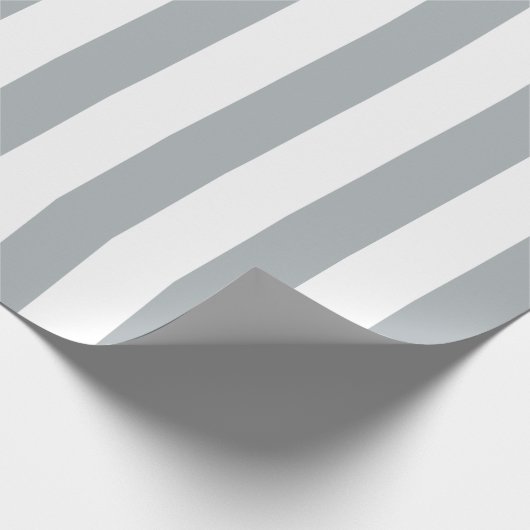 Silver Stripes (2e kleur toevoegen) Cadeaupapier (Hoek)