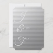 Silver Stripes Funny Custom New Year Kaart (Achterkant)