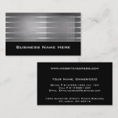 Silver Stripes - hedendaagse Visitekaartjes (Voorkant / Achterkant)