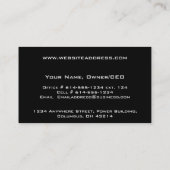 Silver Stripes - hedendaagse Visitekaartjes (Achterkant)