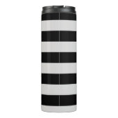 Silver Stripes op elke kleur en elke tekst Thermosbeker (Achterkant)