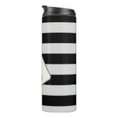Silver Stripes op elke kleur en elke tekst Thermosbeker (Geroteerd rechts)