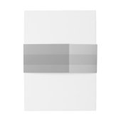 Silver Stripes Wedding Belly Band Uitnodigingen Wikkel (Achterkant Voorbeeld)