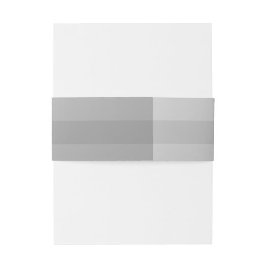 Silver Stripes Wedding Belly Band Uitnodigingen Wikkel (Achterkant Voorbeeld)