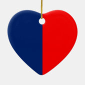 Silver Style Caduceus Medical Symbol League Keramisch Ornament (Achterkant)