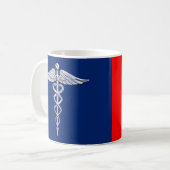 Silver Style Caduceus Medical Symbol League Koffiemok (Voorkant links)