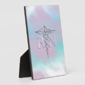 Silver Style RN Caduceus Medical Moeder Pearl Fotoplaat (Zijkant)