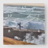 Silver Surfer aansluiten 2 Vierkante Klok (Voorkant)