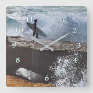 Silver Surfer aansluiten Vierkante Klok