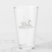 silver swan glas (Achterkant)