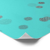 Silver Sweet 16 Balloons Royal Blauwgroen Welcome  Poster (Hoek)