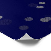 Silver Sweet 16 Balloons Royal Blue Welcome Sign Poster (Hoek)