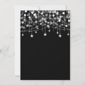Silver Sweet 16 Sparkly String Lights sparen Datum Save The Date (Achterkant)