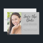 Silver Sweet 16 Verjaardag Save the Date Kaart<br><div class="desc">Luxe Zilver Geometrische Foto Sweet 16 Verjaardag Save the Date Verjaardagsfeestuitnodiging. Deze uitnodiging is perfect voor een Save the Date Sweet Sixteen Verjaardagsfeestuitnodiging die in girly stijl wil vieren. Neem contact op met de ontwerper voor overeenkomende aangepaste items.</div>