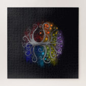 Silver Swirl-boom Legpuzzel (Horizontaal)